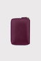 Zoozie Bags Tarjetero de Cuero Auténtico Color Damson Red